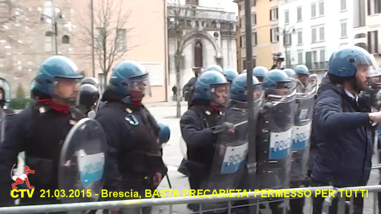 21.03.2015 Brescia – BASTA PRECARIETA’ E DIRITTI PER TUTTI – Video 1