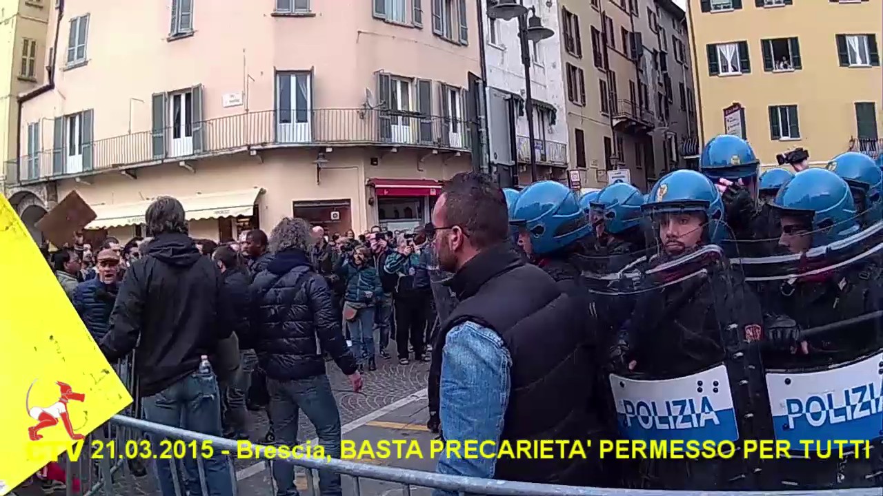21.03.2015 Brescia – BASTA PRECARIETA’ E DIRITTI PER TUTTI – Video 2