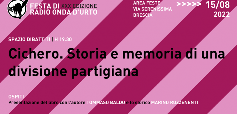 15.08.2022 Cichero. Storia e memoria di una divisione partigiana