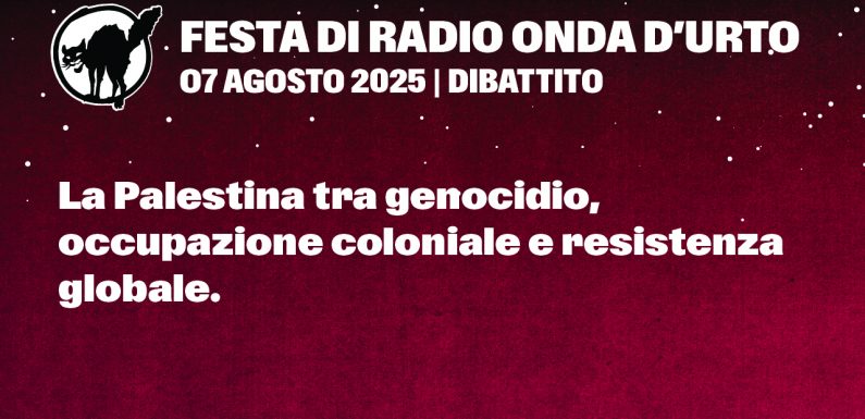 07.08.25 La Palestina tra genocidio, occupazione coloniale e resistenza globale