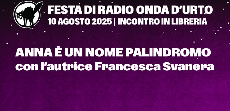 10.08.25 Anna è un nome palindromo