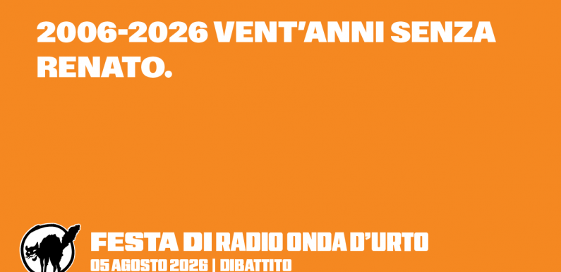 05.08.26 2006-2026: 20 anni senza Renato.